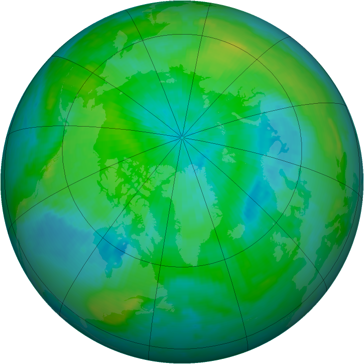 Arctic ozone map for 09 September 1998